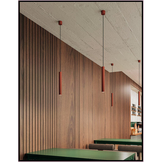 Lampa wisząca tuba 20 cm PET mini LED 3000K 41°  AQform