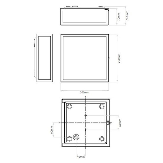 PLAFON ŁAZIENKOWY MASHIKO 200 0890