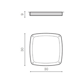 Plafon zewnętrzny Fano White IP54 Azzardo