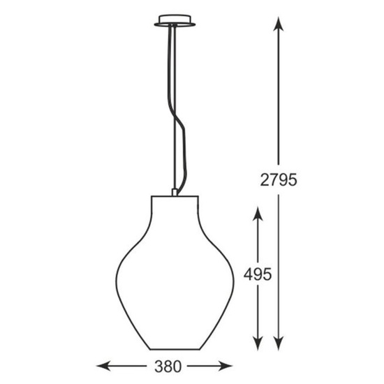 Lampa wisząca Bresso chrom ZUMA LINE 