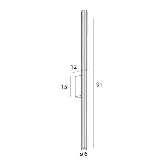 Kinkiet  Fayette 91cm 18W Złoty IP44 Maxlight