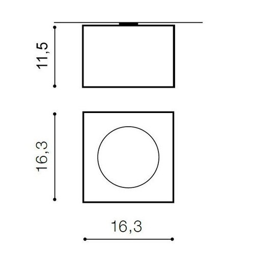Lampa Azzardo PAULO 1 czarny aluminium 230V BK/ALU 