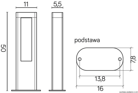 Słupek ogrodowy EVO GL15402 SU-MA