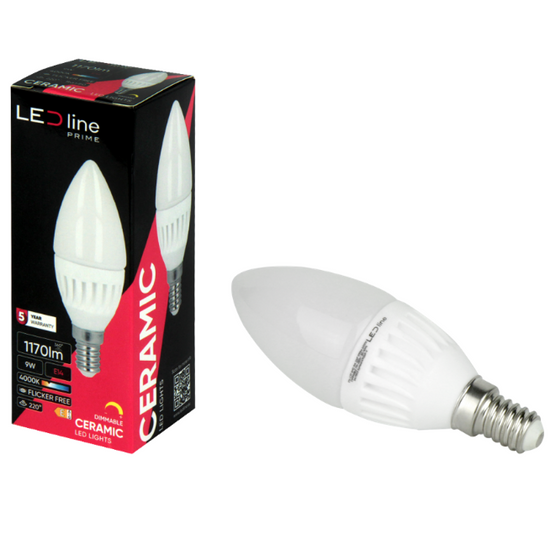 Żarówka LED line PRIME LED E14 9W 2700K 1170lm 170-250V C37 DIM ŚWIECZKA ŚCIEMNIALNA