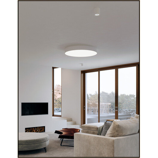 Plafon BIG SIZE next round 45 cm 3000K mikropryzma LED AQFORM
