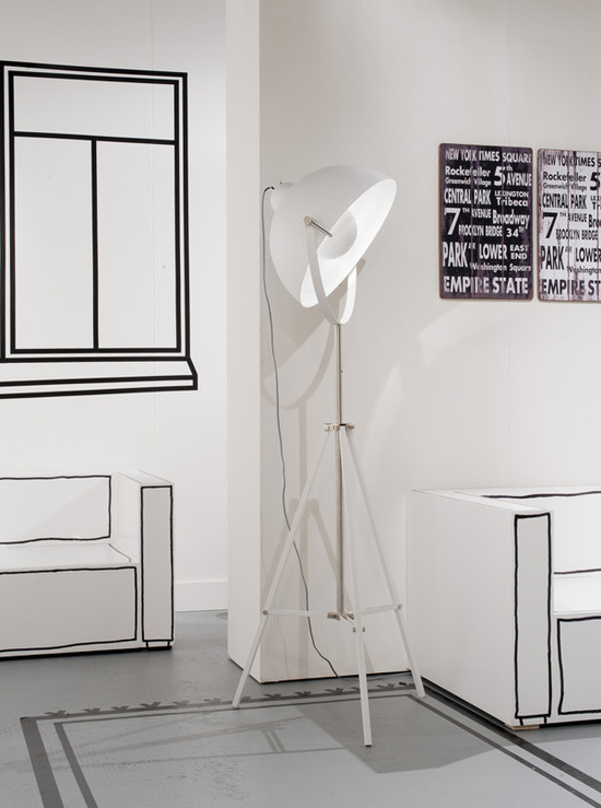 Lampa podłogowa HOLLYWOOD firmy It's About RoMi  biała