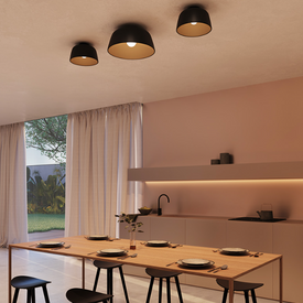 Plafon Miso czarno / złoty  Leds-C4
