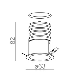 Okrągły ledowy wpust HOLLOW MINI LED AQform