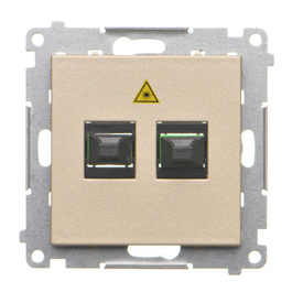 Gniazdo światłowodowe podwójne Simon 55