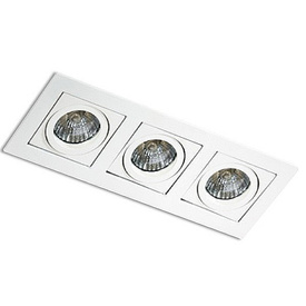 Biały potrójny wpust PACO 3 Azzardo