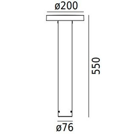 Słupek ogrodowy Borg Bollard 6170 aluminium