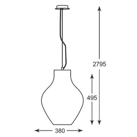 Lampa wisząca Bresso chrom ZUMA LINE 