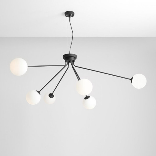 Lampa wisząca Holm 6 1082K1 czarna