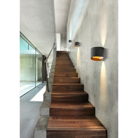 Kinkiet Leticia 2 czarny Azzardo