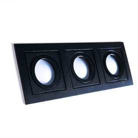 Potrójny wpust PACO 3 czarny Azzardo