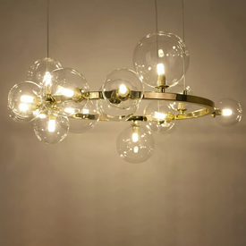 MOOSEE lampa wisząca ALURE 85 złota