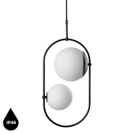 KOBAN C lampa wisząca czarna IP44 UMMO