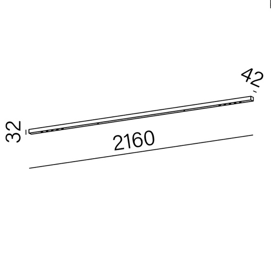 MIXLINE LED natynkowa listwa oświetleniowa AQform 216 cm switchDIM czarny 4000K 54°