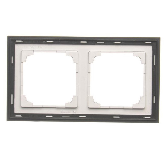 Ramka dwukrotna Simon 55 DUO aluminium