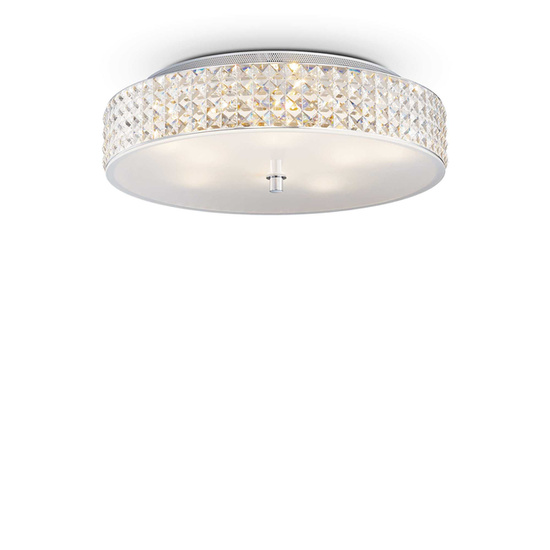 KRYSZTAŁOWY PLAFON ROMA PL9 BIANCO 87863 IDEAL LUX