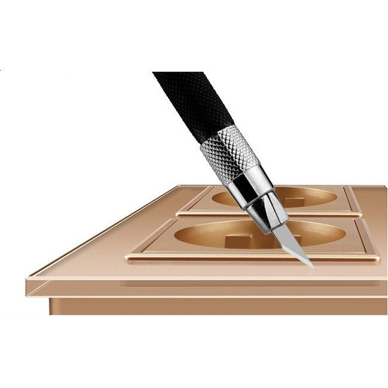 Komplet Livolo dwa gniazda w ramce złoty szampański