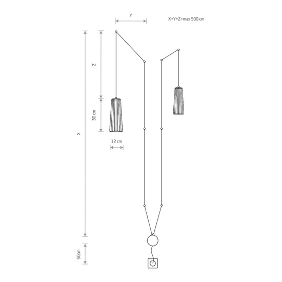 Lampa ścienna regulowana z włącznikiem DOVER II 9263 Nowodvorski