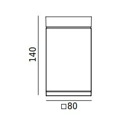 Lampa stropowa LED Sandvik art 796 czarny