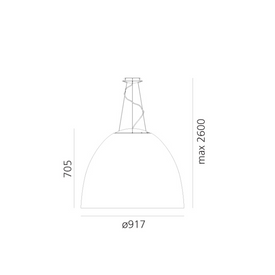 Lampa wisząca Nur Acoustic White Integralis Artemide A243700IN0