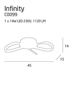 Plafon INFINITY C0099 MAXlight LED