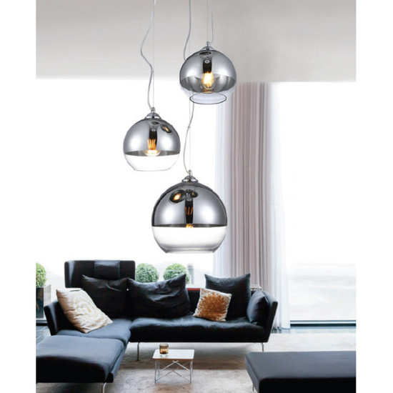 LAMPA WISZĄCA SILVER BALL 3 AZZARDO