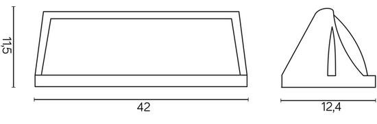 Kinkiet zewnętrzny NELLY 91012C AL SU-MA
