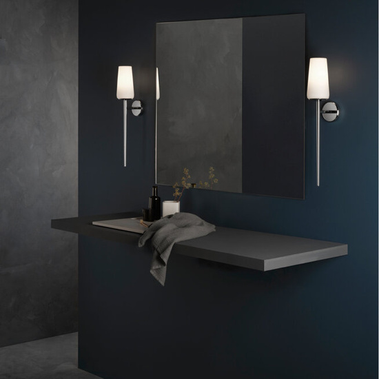 Kinkiet do łazienki Beauville brązowy z białym kloszem Astro Lighting