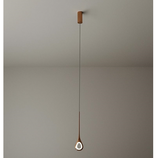 MOOSEE lampa wisząca VUELO miedziana