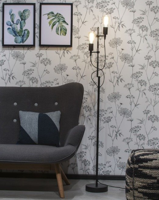 Lampa podłogowa Seattle czarna It's About RoMi