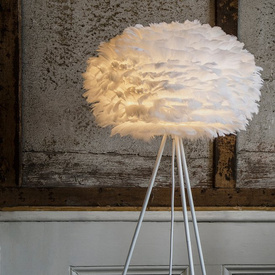 Lampa podłogowa tripod EOS medium biała UMAGE