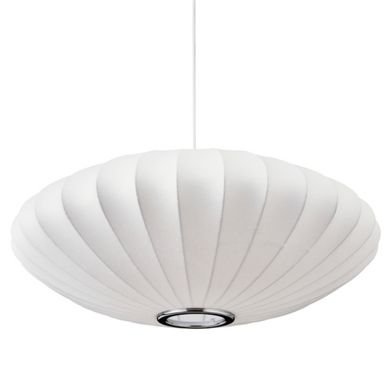Lampa wisząca SILK FLAT biała 50 cm