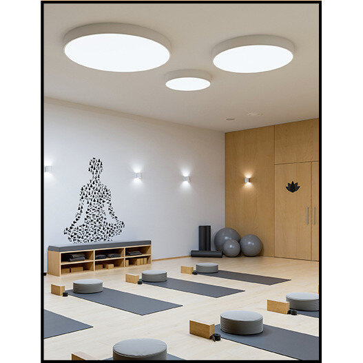 Plafon BIG SIZE next round 66 cm 4000K mikropryzma LED AQFORM