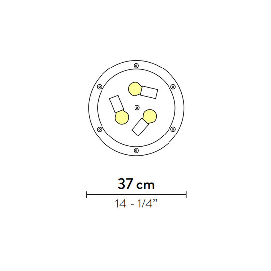 Plafon CLIZIA MAMA WHITE SLAMP