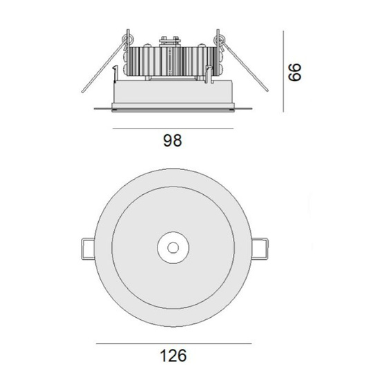 Oprawa do zabudowy Speaker RD100 1 Zaho Lighting