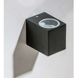 Kinkiet zewnętrzny Rimini 1 Square Black IP54 Azzardo 