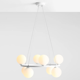 Lampa wisząca KRONE 8 WHITE Aldex