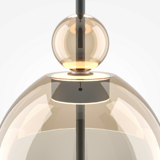 Lampa wisząca Bangkok 25 bursztyn Maytoni 