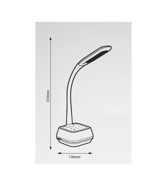 Lampka biurkowa LED Nilsen Voice z głośnikiem 