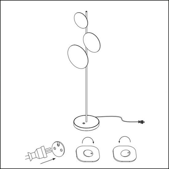 Lampa podłogowa Ambiente A 3000K Touch Dim CHORS 28.7101.M97