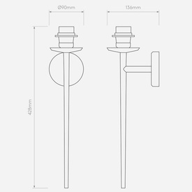 Kinkiet do łazienki Beauville chrom z białym abażurem Cone 138 Astro Lighting