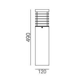 Słupek ogrodowy LED Halmstad Norlys art. 1489 czarny