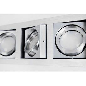 Wpust PACO 3 aluminium Azzardo