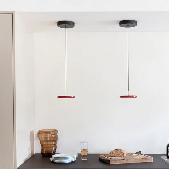 Lampa wisząca Asteria mikro bordowa UMAGE