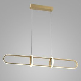 Lampa wisząca podłużna złota Cerrila Italux