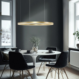 Ściemnialna Lampa wisząca Halo 120 CCT Black Azzardo + pilot w zestawie